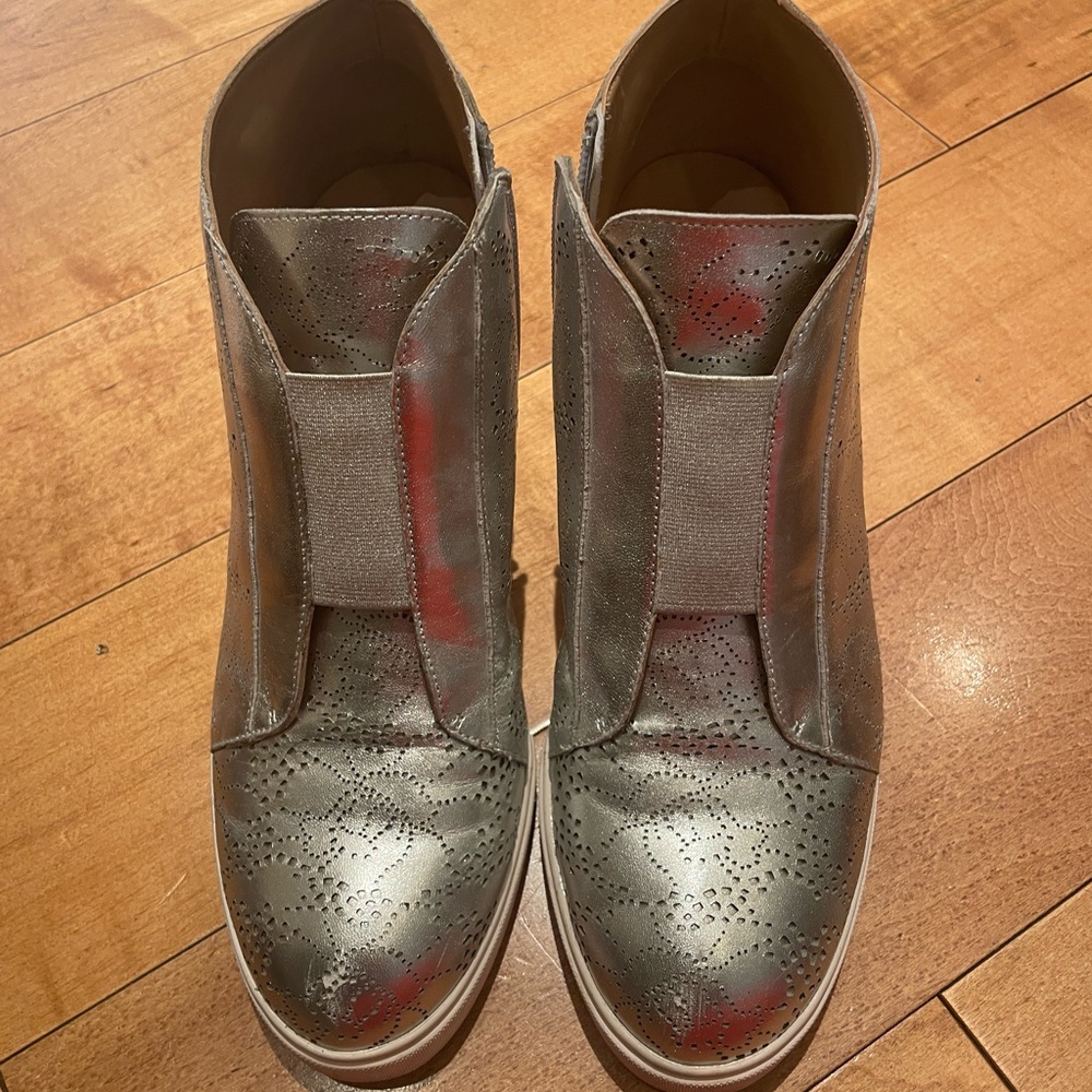 Linea Paolo silver booties